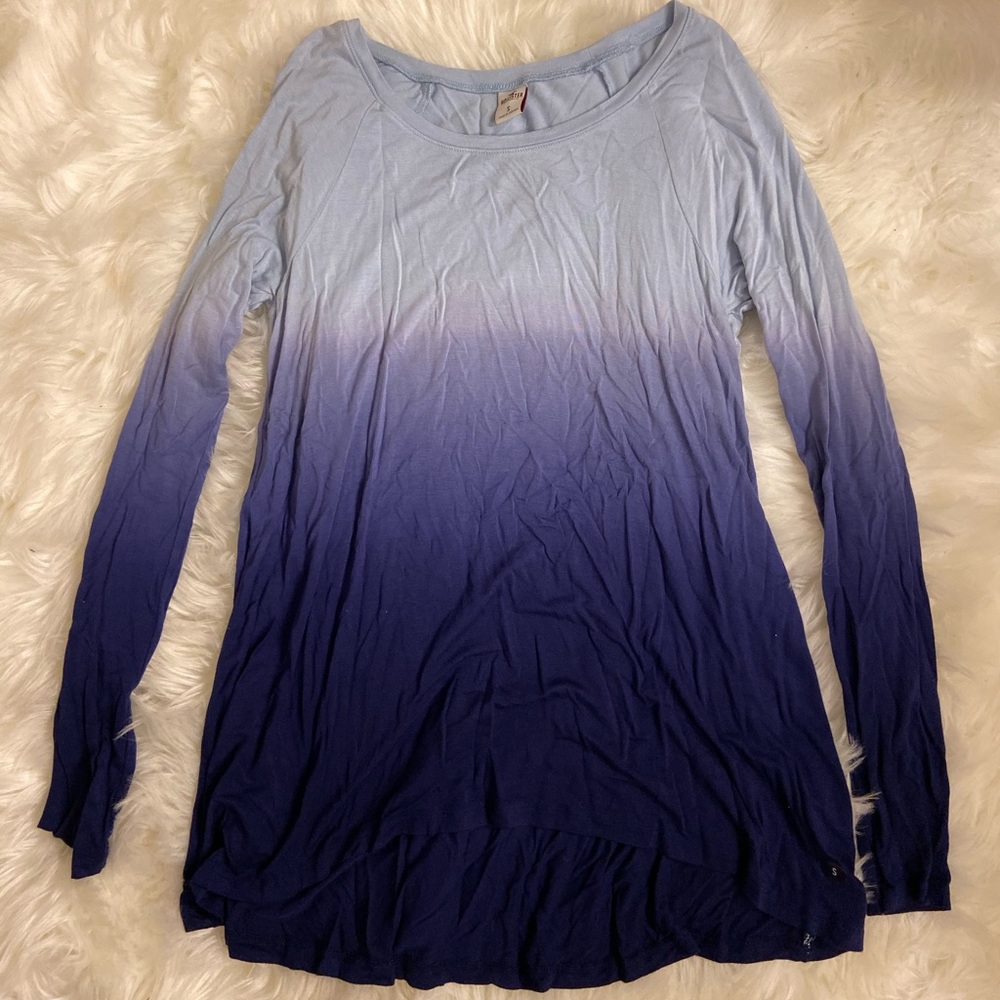 Blue Hollister Long Sleeve Top